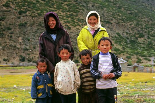 En tibetansk familie
