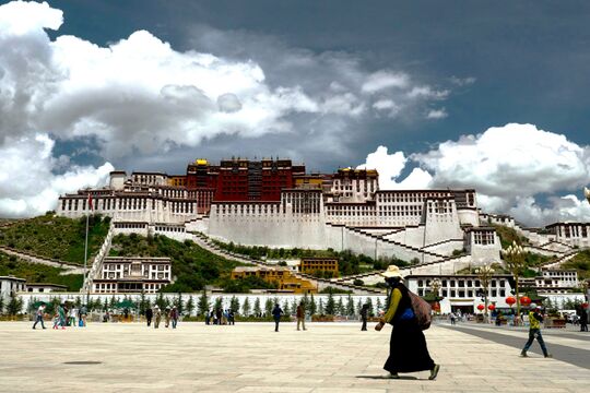 Potala paladset i Lhasa Tibet