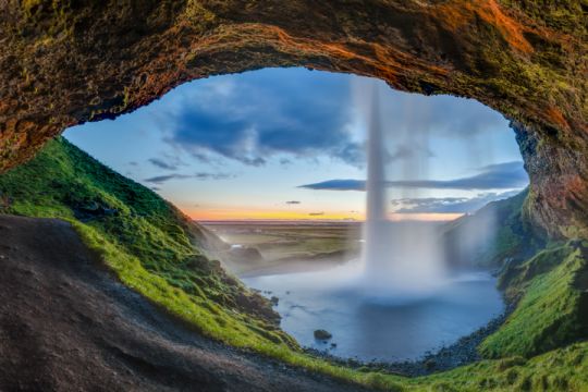 Seljalandsfoss Islands Smukke Vandfald