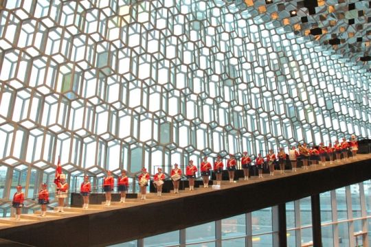 Vedbæk garden indenfor Harpa