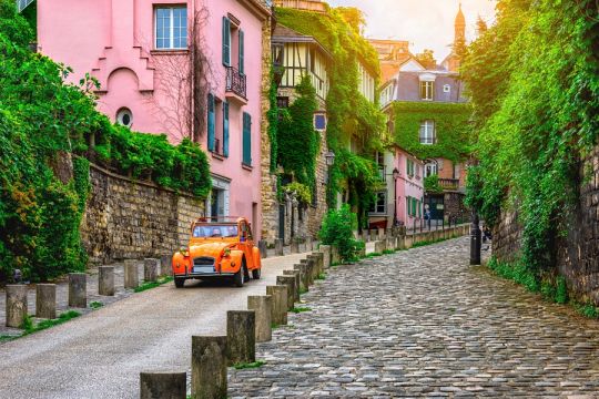 Den gamle bydel i Montmartre